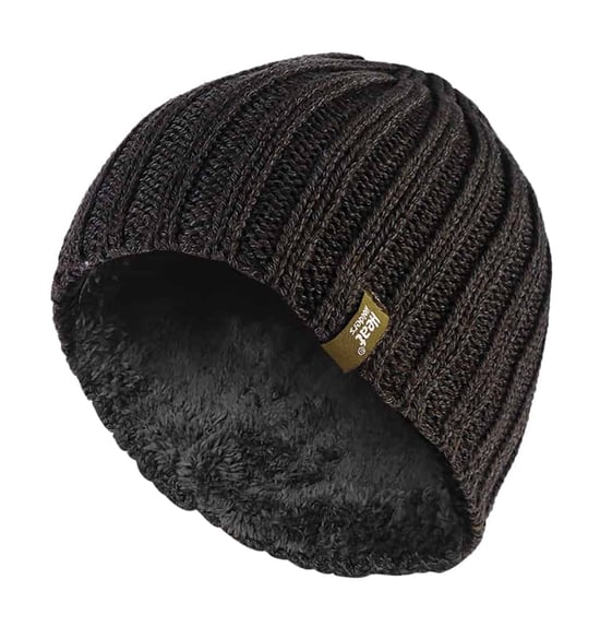 Heat Holders - Gorro de invierno acanalado con forro polar para hombre - Image 1