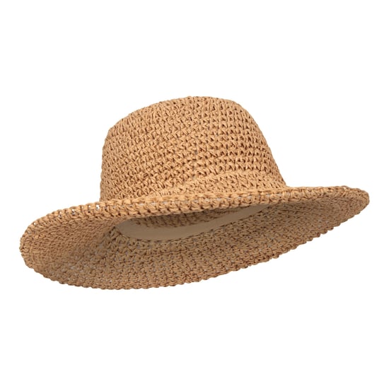 Mountain Warehouse Womens/Ladies Straw Packable Sun Hat (Dark Beige)