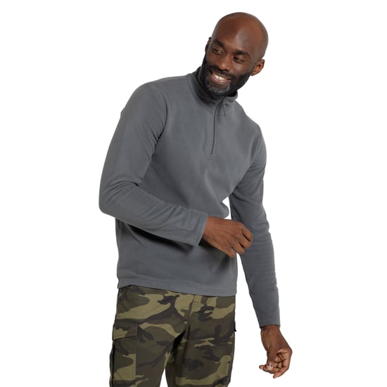 Mountain Warehouse Mens Camber II Half Zip Fleece Top (Grey) - Image 1