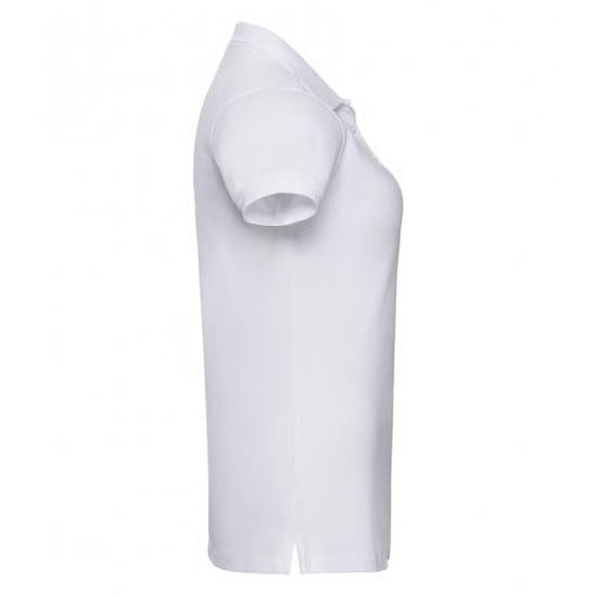 Russell Womens/Ladies Stretch Short Sleeve Polo Shirt (White) - Image 3