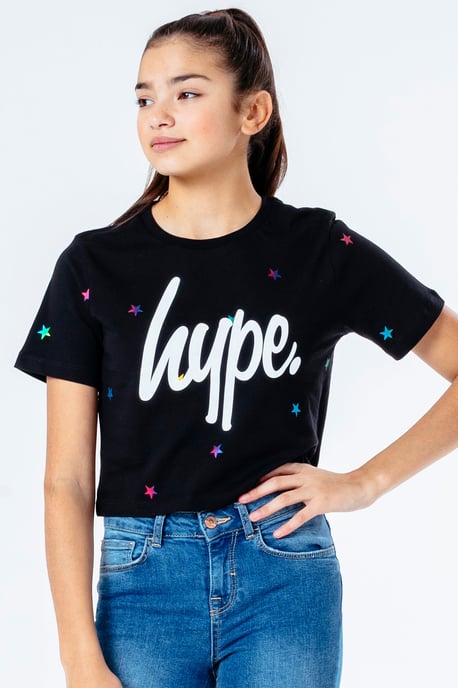 Hype Magic Star Kids Crop T-Shirt