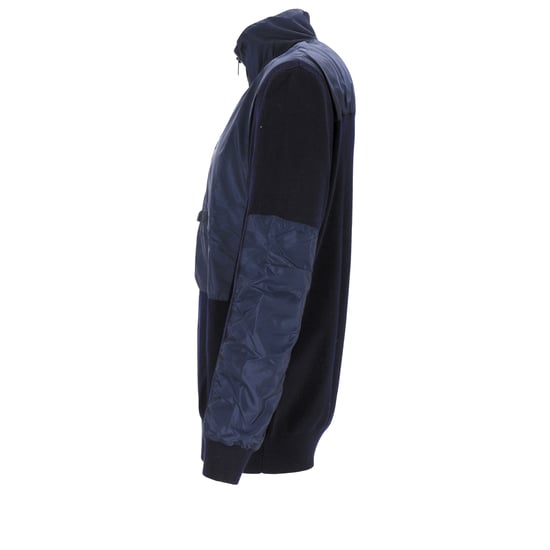 Prada Windbreaker in Navy Blue Wool and Nylon - Image 6