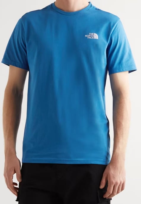 The North Face SS Simple Dome Camiseta Bomber Azul Hombre - Image 1