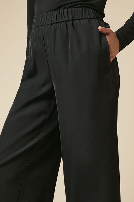 Petite Elasticated Waist Straight Leg Trouser