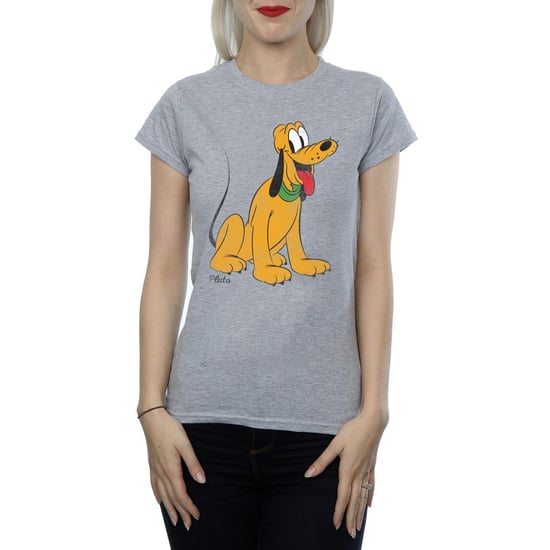 Disney Womens/Ladies Classic Pluto Heather T-Shirt (Heather Grey)