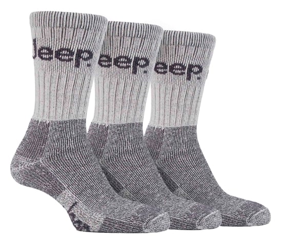 Hombres 3 Pares Jeep Terreno Suela Acolchada Caminata Senderismo Trabajo Calcetines - Image 1