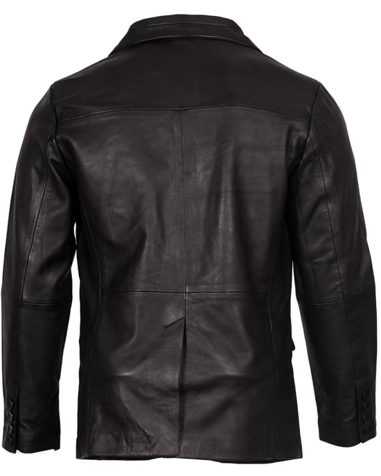 2 Button Blazer Soft Lamb Tailored Leather Jacket