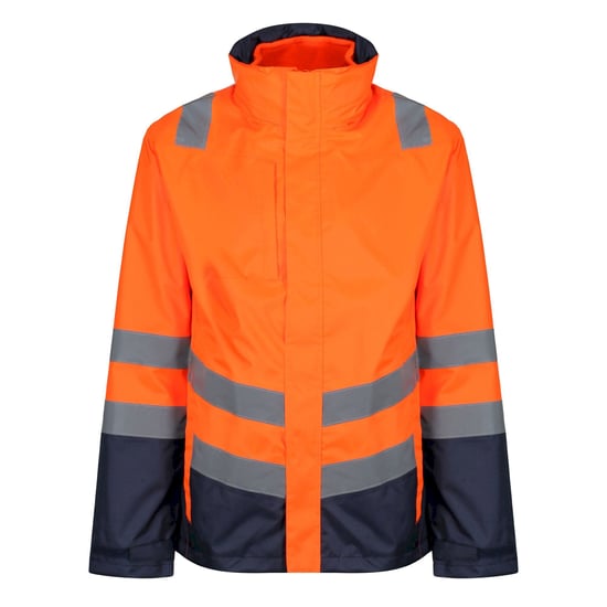Regatta Mens Pro 3 in 1 Hi-Vis Jacket (Orange/Navy)