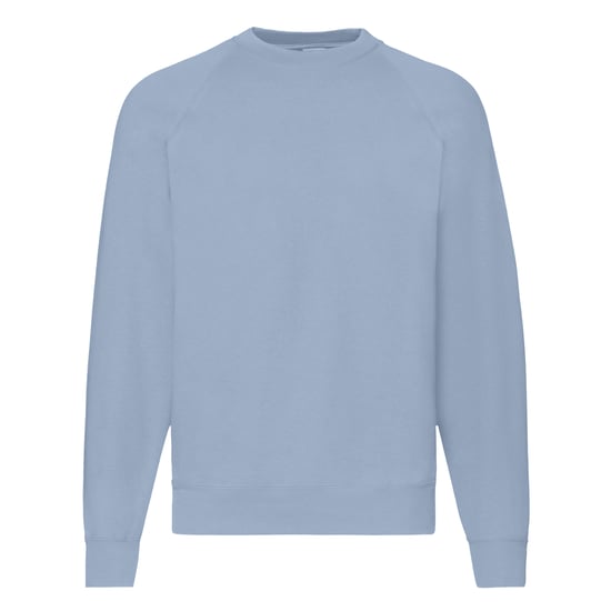 Fruit Of The Loom Mens Raglan Sleeve Belcoro® Sweatshirt (Mineral Blue) - Image 1