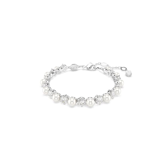 Swarovski 'Matrix Pearl' Women's Base Metal Bracelet - Silver 5689625 - Image 1