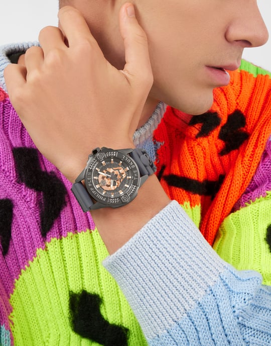 Philipp Plein The $kull Men's Grey Watch PWAAA2324 - Image 3