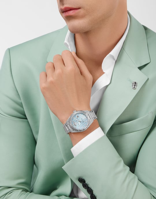 Philipp Plein Date Superlative Gent Men's Silver Watch PWPNA0524 - Image 3