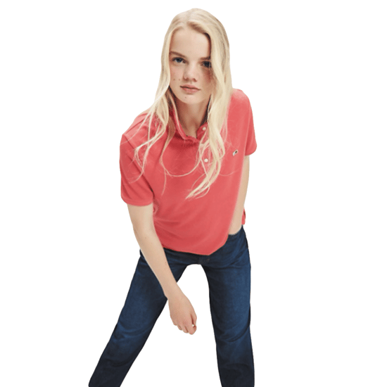 Polo Tommy Jeans con logotipo clásico para mujer - Image 3