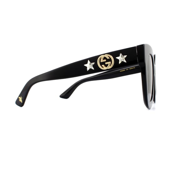 Gafas de sol Gucci GG0208S 001 Negro Gris Degradado - Image 4