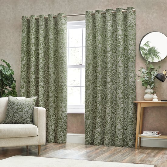 Cortinas de Ojal Jacquard Botánico Wylder Bali - Image 1