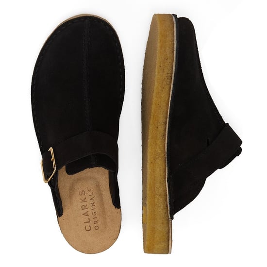 Clarks Trek Mule Suede Men's Black Sandals - Image 6