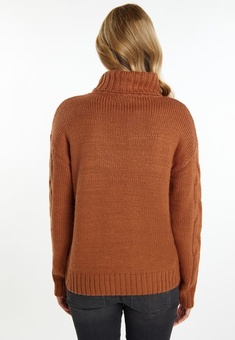 Mymo Knitted pullover women tan - Image 4