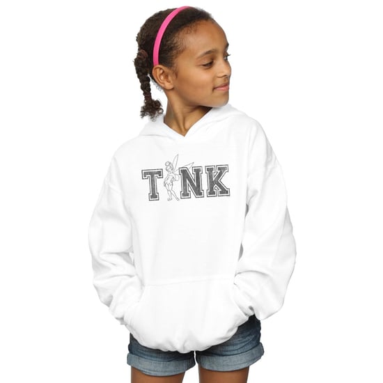 Disney Girls Tinker Bell Collegiate Tink Hoodie (White)