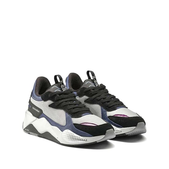 PUMA RS-X Tech Motorola Lace-Up Silver Synthetic Mens Trainers 370272 01