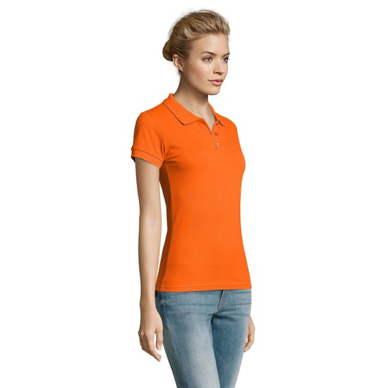 SOLS Womens/Ladies Perfect Polo Shirt (Orange) - Image 3