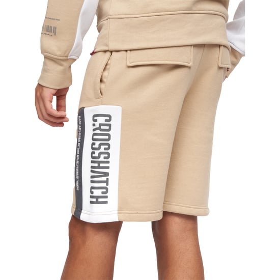 Crosshatch Mens Silomane Shorts (Stone) - Image 3