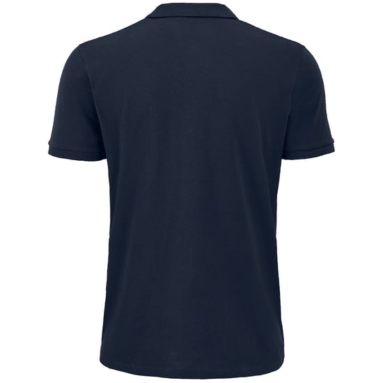 SOLS Mens Planet Pique Organic Polo Shirt (French Navy) - Image 2