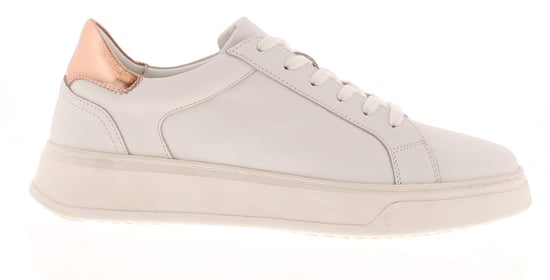 Hush Puppies Womens Trainers Chunky Camille Leather Lace Up white - Image 2