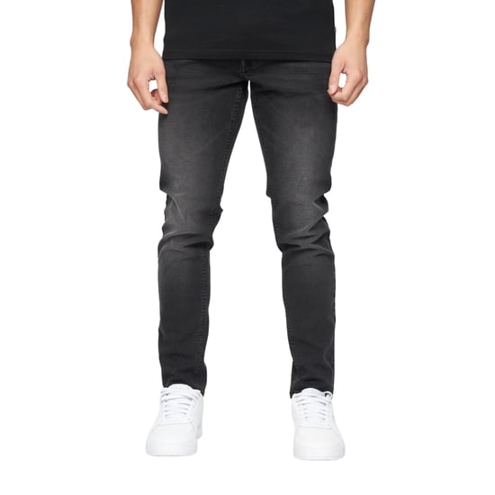 Crosshatch Mens Buraca Slim Jeans (Black Wash) - Image 1