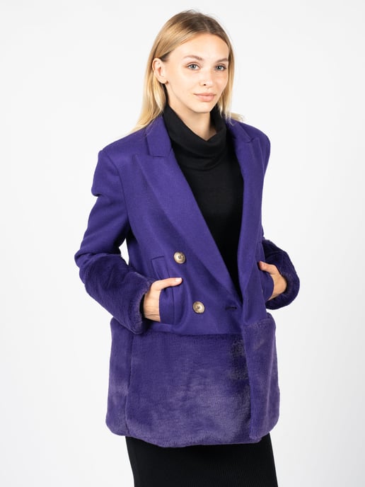 Silvian Heach Abrigo Nichiren de mujer Violeta - Image 3