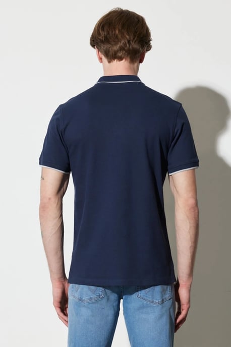 GB - Wrangler - polo shirt navy - Image 4