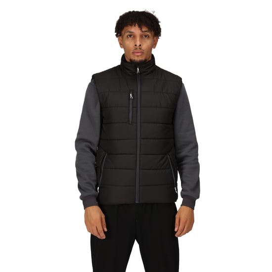 Regatta Mens Navigate Thermal Body Warmer (Black/Seal Grey) - Image 3