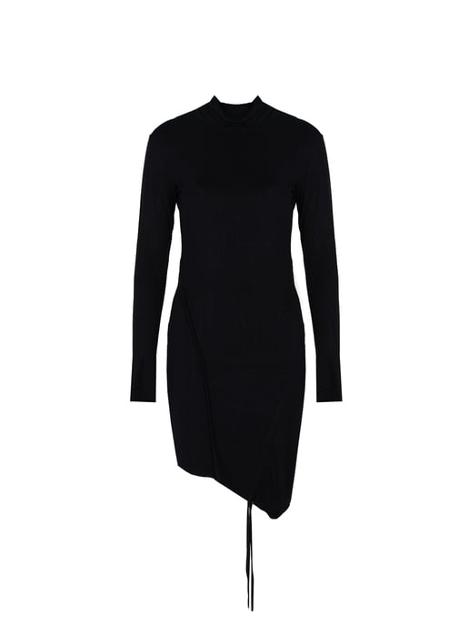 La Haine Inside Us Vestido Asymetryczna de mujer negro - Image 1