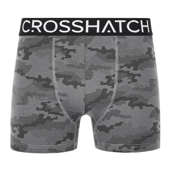 Crosshatch Mens Bresler Boxer Shorts (Pack of 3) (Black) - Image 2