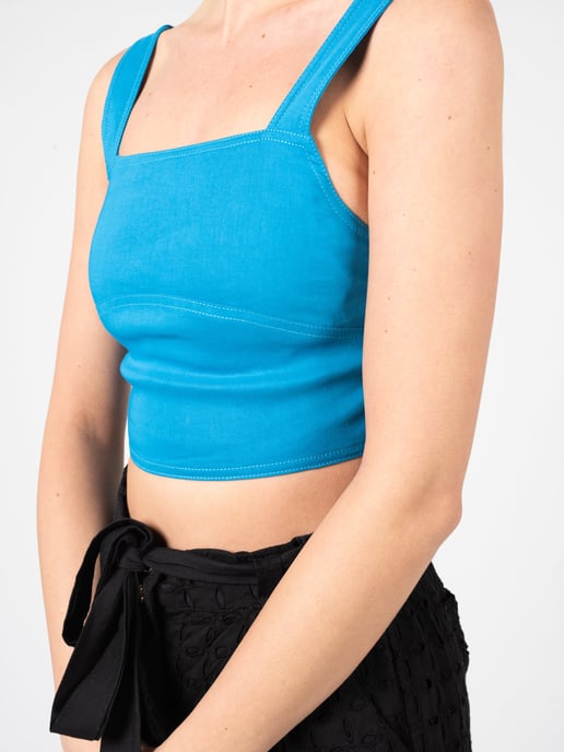 Pinko Top Rottofreno de mujer azul - Image 5