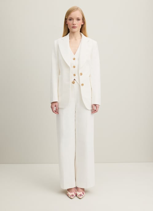 LK Bennett Avery Jackets, Ecru - Image 1