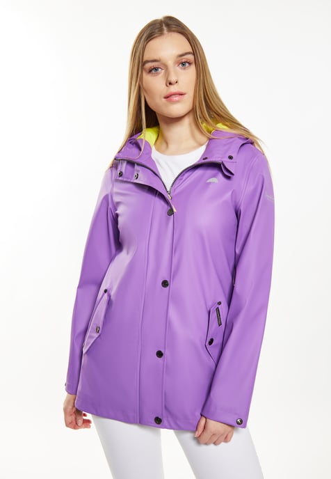 Schmuddelwedda rain jacket women purple - Image 3