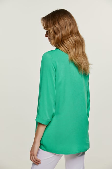 Green V Neck Top
