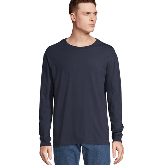 SOLS Unisex Adult Pioneer Long-Sleeved T-Shirt (French Navy) - Image 1