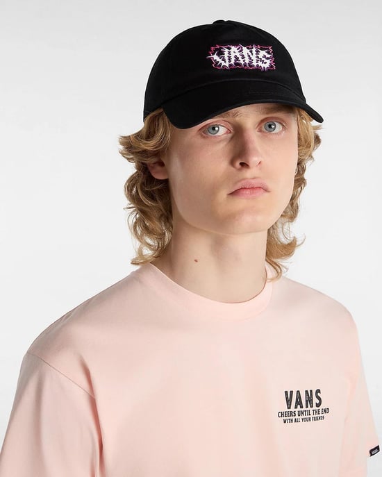 VANS Paxton Curved Bill Jockey Hat in Black - Image 4