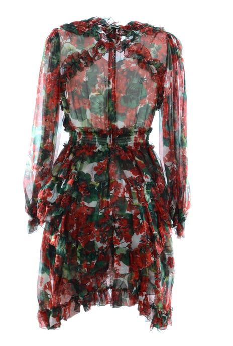 Vestido de media longitud Mujer Flores Dolce & Gabbana - Image 2