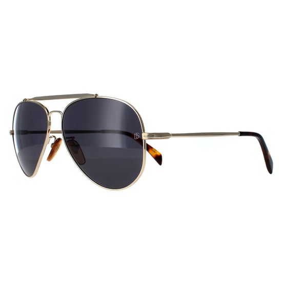 David Beckham Aviator Mens Gold Grey DB1004/S