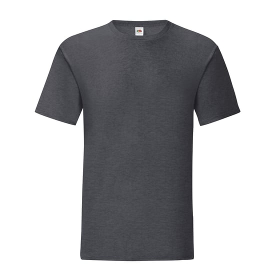 Fruit of the Loom Mens Iconic 150 Heather T-Shirt (Dark Heather Grey) - Image 1