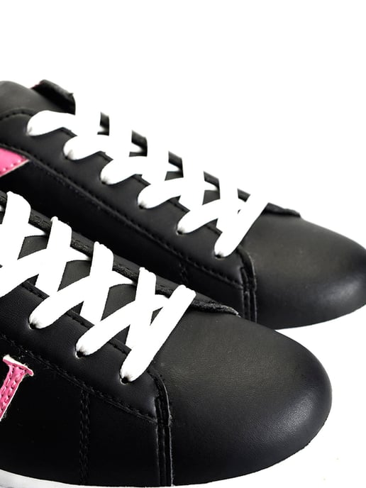 Trussardi Jeans Zapatillas de mujer negro, rosado - Image 4