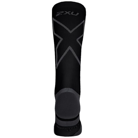 2XU Light Cushion Full Calcetines negros/titanio para hombre - Image 2