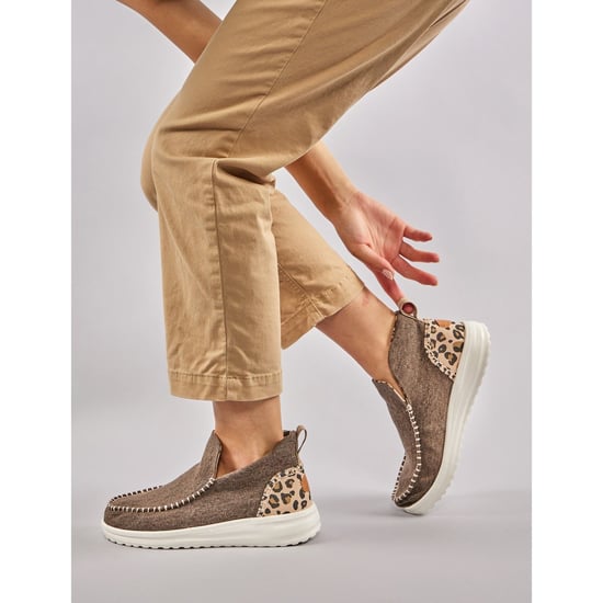 HEYDUDE Denny Cotton Women's Leopard Boots - Image 6