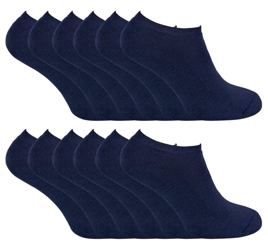 Calcetines Térmicos de Corte Bajo para Hombre | Multipack de 12 Pares | Calcetines Invisibles de Invierno para Hombre - Azul Marino - Image 1