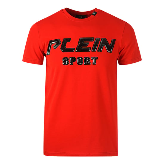 Plein Sport Black 3D Logo Red T-Shirt