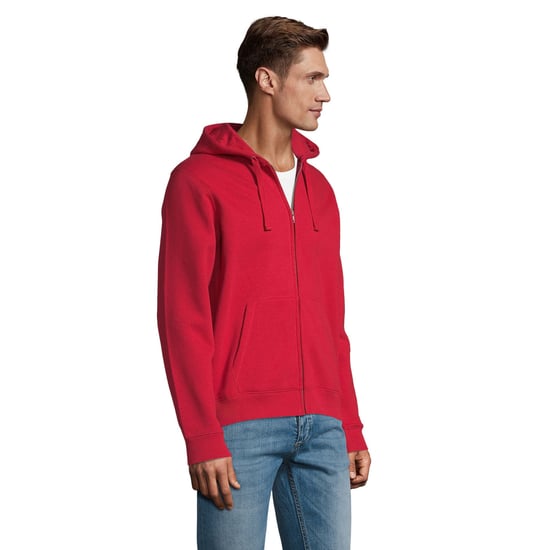 SOLS Mens Spike Full Zip Hoodie (Red) - Image 3