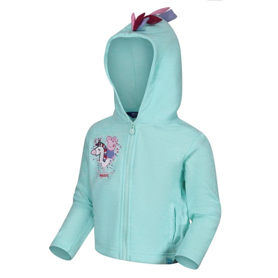 Regatta Baby Girls Peppa Pig Marl Hoodie (Aruba Blue)