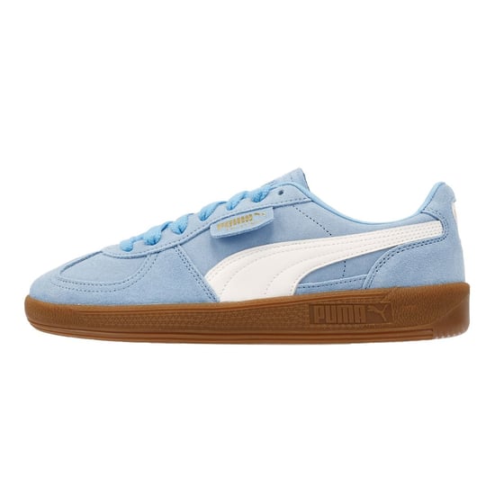 Zapatillas Puma Palermo de Cuero Azul Claro/Blanco - Image 6